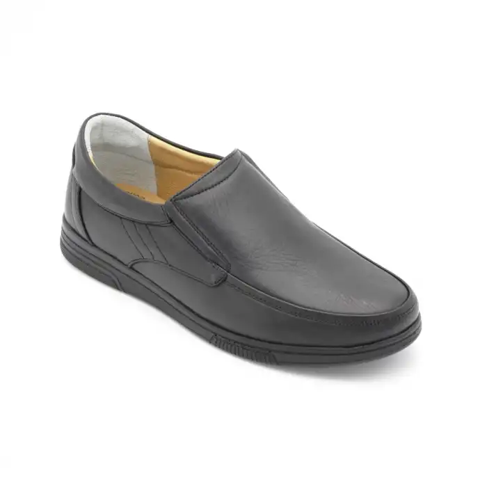 015 Metin Comford Erkek Ayakkabı Siyah Poli