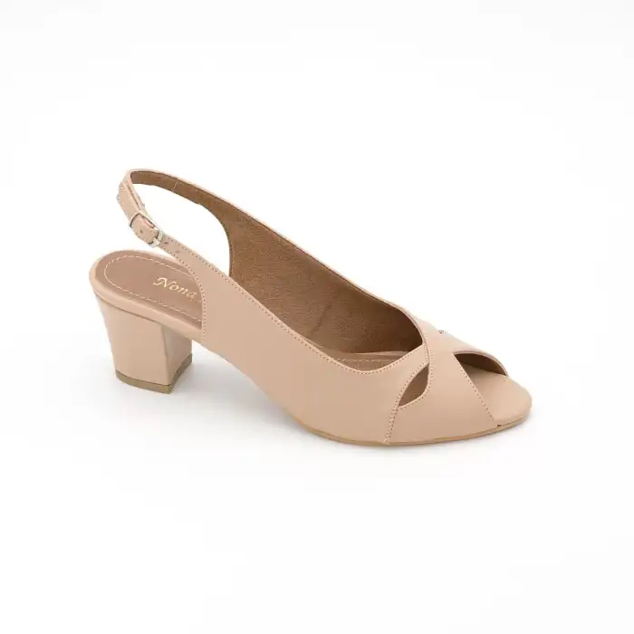 9068 SRF Klasik Bayan Ayakkabı Kedi Ten