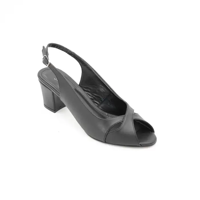 9068 SRF Klasik Bayan Ayakkabı Kedi Siyah