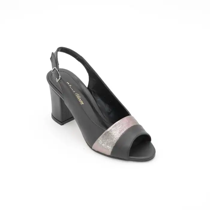 802 SRF Klasik Bayan Ayakkabı Siyah Garni