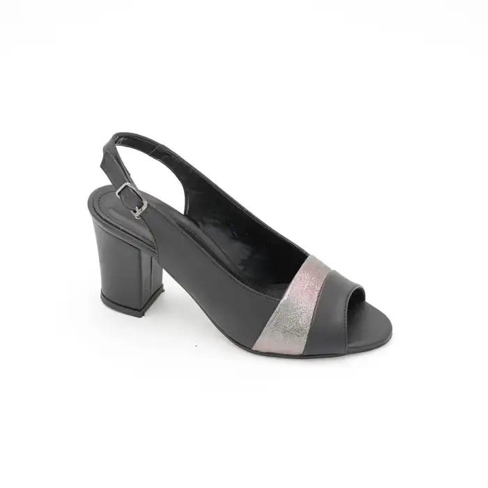 802 SRF Klasik Bayan Ayakkabı Siyah Garni