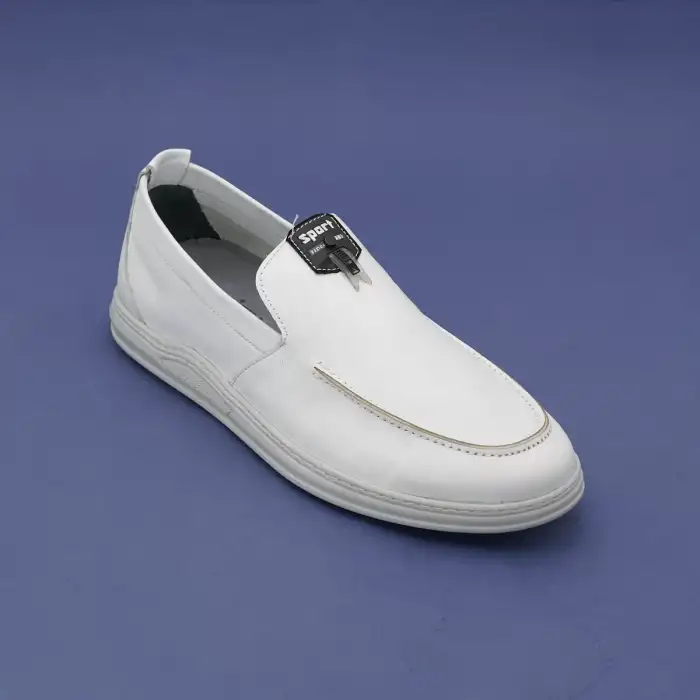 5605 Pepita Casual Erkek Ayakkabı Beyaz Nata