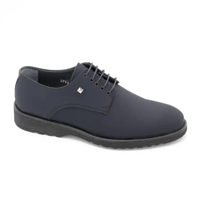 2798 Fosco Erkek Ayakkabı Siyah Saten Eva