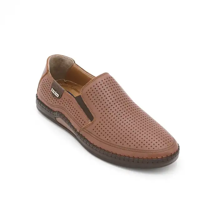 573-1 YKT Comford Erkek Ayakkabı Taba Zımbalı