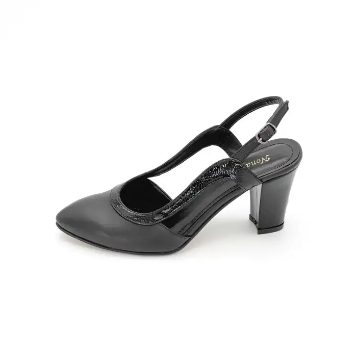 809 SRF Bayan Klasik Ayakkabı 8 cm Siyah