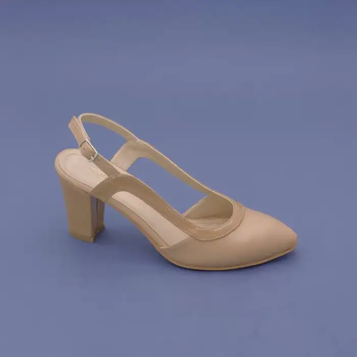 809 SRF Bayan Klasik Ayakkabı 8 cm Ten