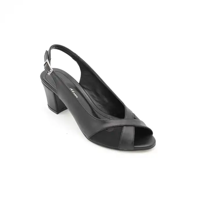 810 SRF Klasik Bayan Ayakkabı Siyah 6 cm