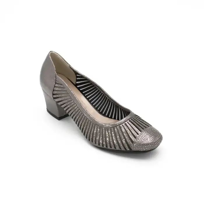 8642 Klasik Bayan Ayakkabı Platin