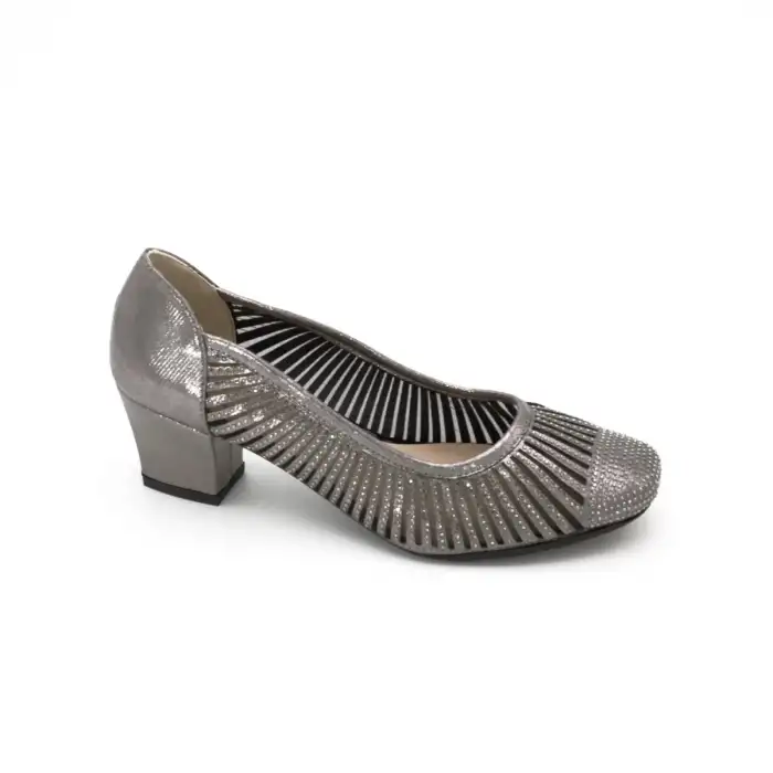 8642 Klasik Bayan Ayakkabı Platin