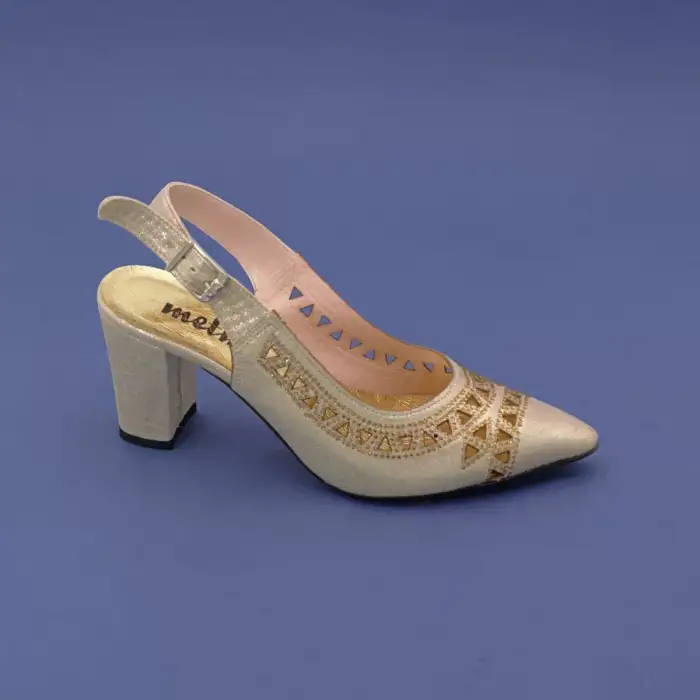 104 MTN Abiye Bayan Ayakkabı Gold 8 cm