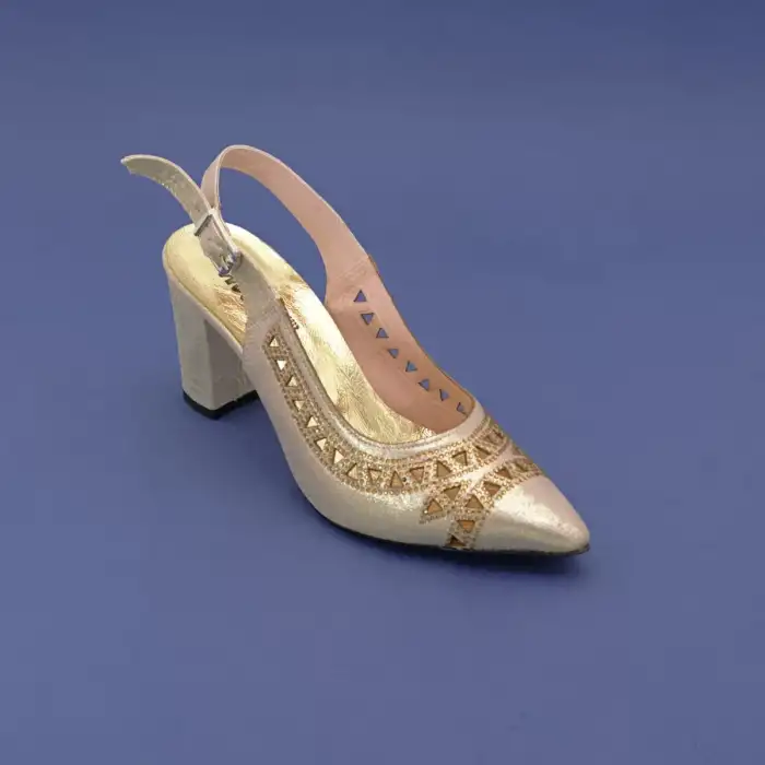 104 MTN Abiye Bayan Ayakkabı Gold 8 cm
