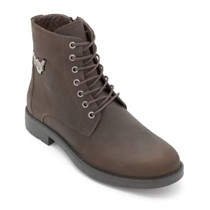 3571 Pepita Erkek Bot Kahve Nubuk