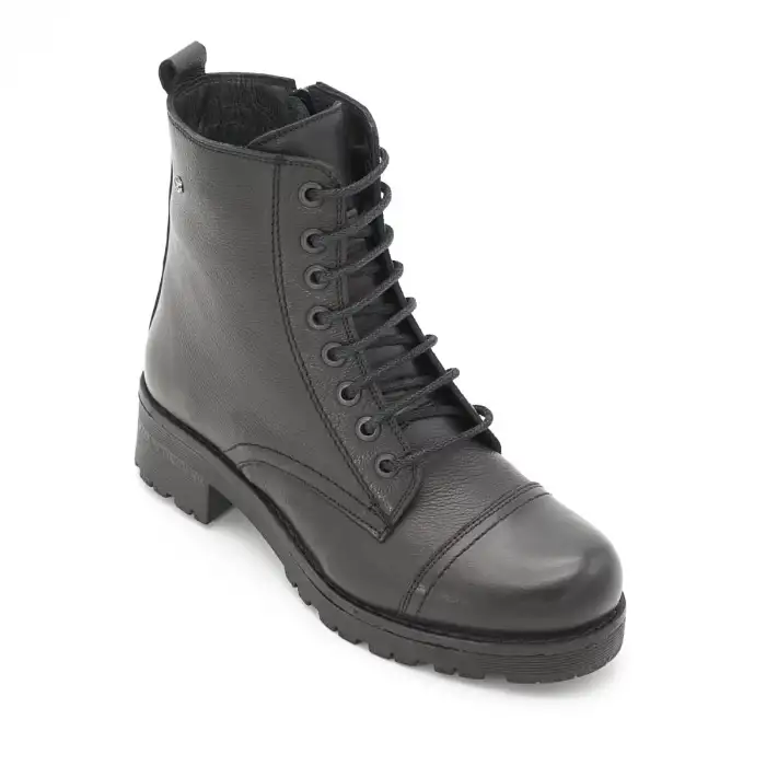 42345 SRK Hakiki Deri Bayan Bot Siyah