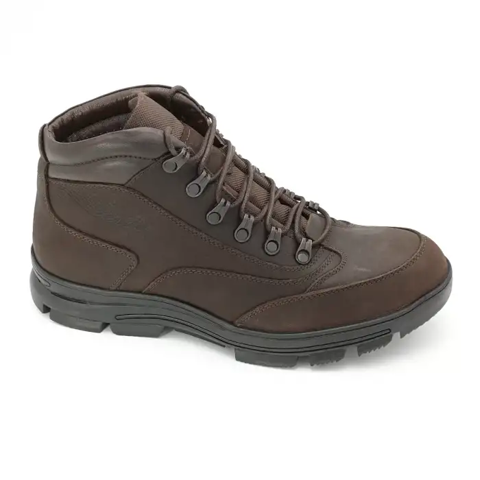 3965 Pepita Erkek Bot Kahve Nubuk