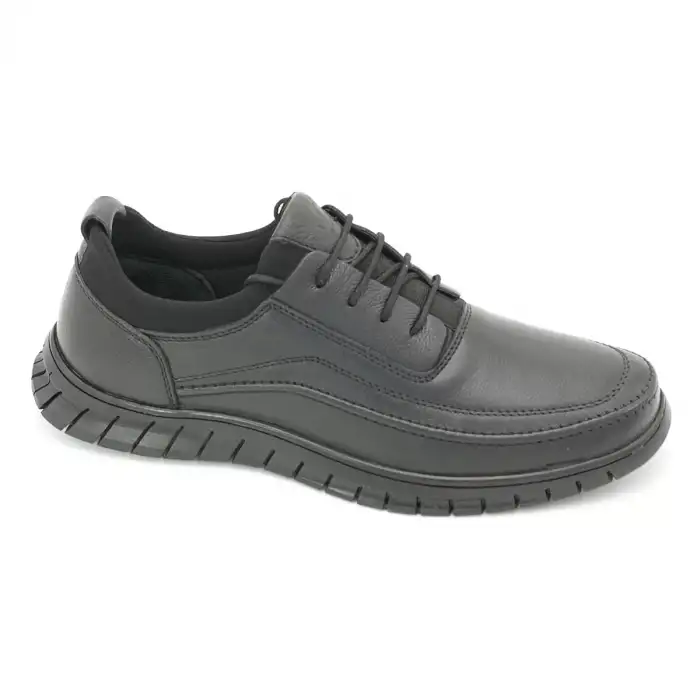 4630 Pepita Klasik Erkek Ayakkabı Siyah Nata Termo