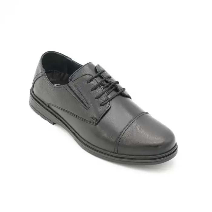 6123 Pepita Klasik Erkek Ayakkabı Siyah Nata Termo