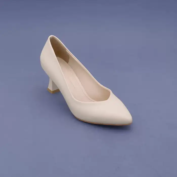 98 EST Klasik Bayan Ayakkabı Stiletto 6 cm Ten