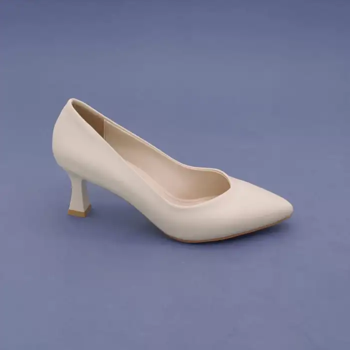 98 EST Klasik Bayan Ayakkabı Stiletto 6 cm Ten