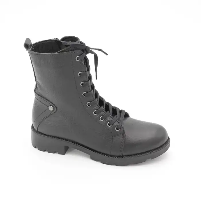 1001 DGN Hakiki Deri Bayan Bot Siyah