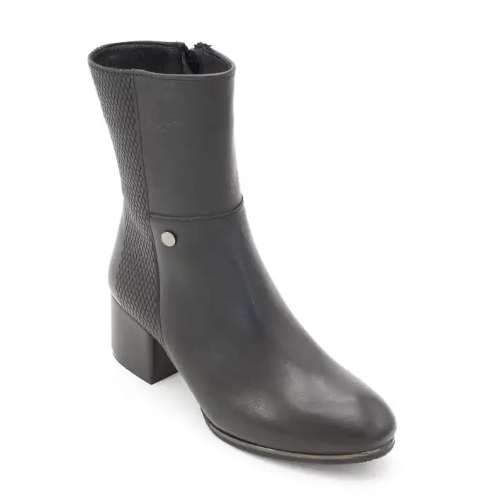 SRK 6942 Bayan Topuklu Bot Siyah