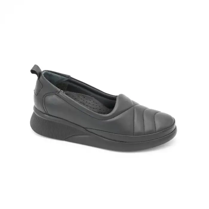 NDR 5509 Hakiki Deri Bayan Ayakkabı Siyah