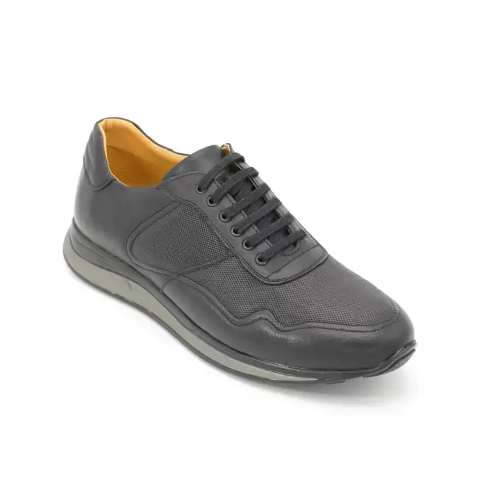 4426-1 LFG Büyük Numara Hakiki Deri Erkek Ayakkabı Siyah