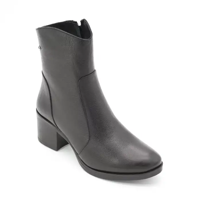 SRK 92164 Bayan Topuklu Bot Siyah