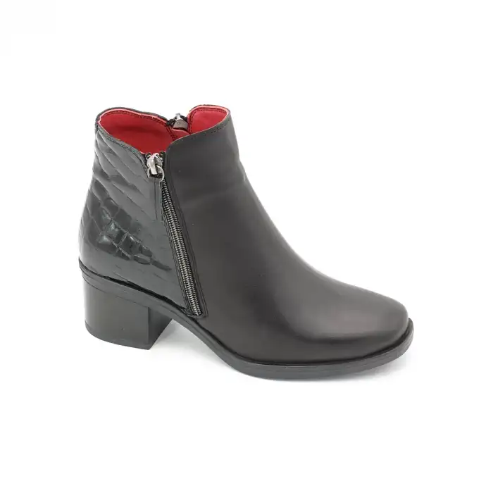 OLA 748 Bayan Topuklu Bot Siyah