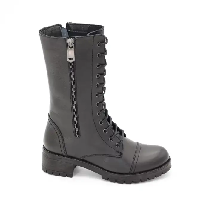 2692 SRK Hakiki Deri Bayan Postal Siyah