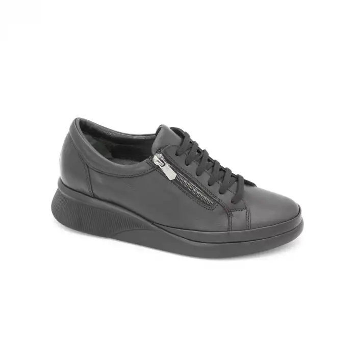 NDR 5500 Hakiki Deri Bayan Ayakkabı Siyah