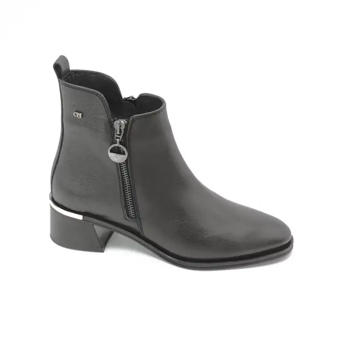 SRK 9780 Bayan Topuklu Bot Siyah