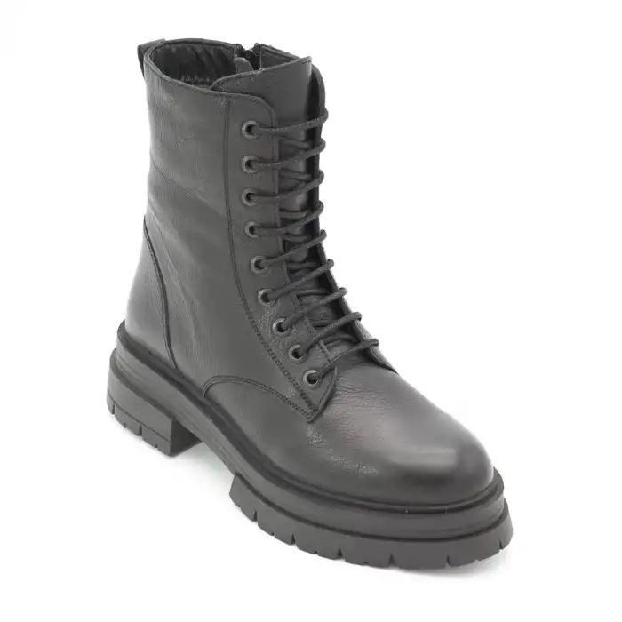 26254 SRK Hakiki Deri Bayan Postal Siyah