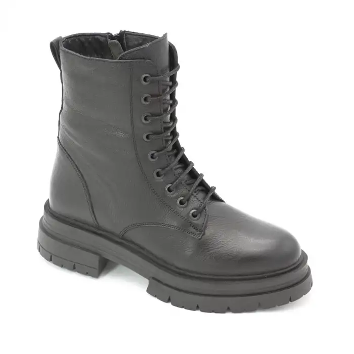 26254 SRK Hakiki Deri Bayan Postal Siyah