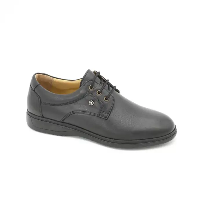 2041-4 SHM Hakiki Deri Comfort Erkek Ayakkabı Siyah