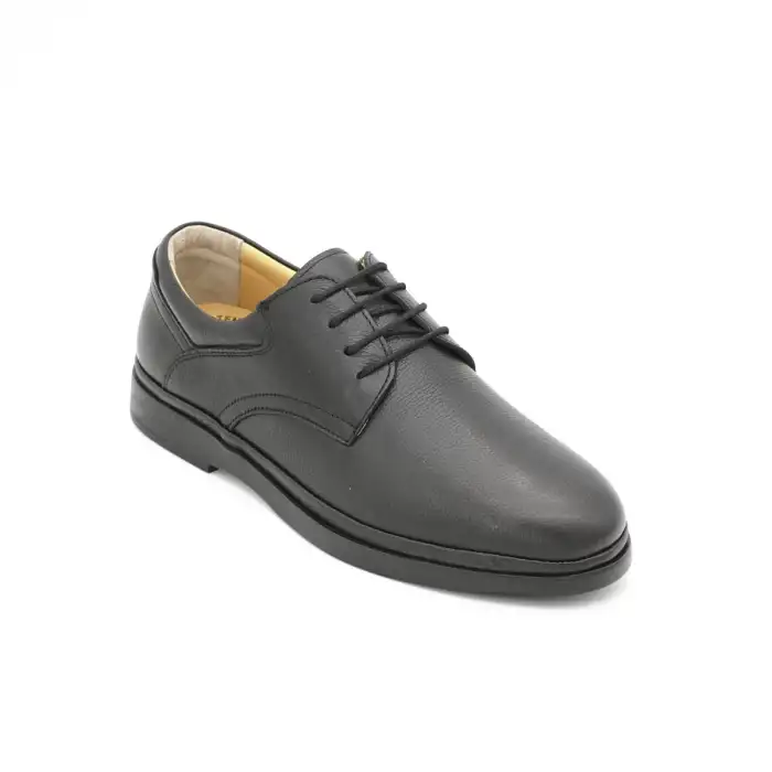 326-2 SHM Hakiki Deri Comfort Erkek Ayakkabı Siyah