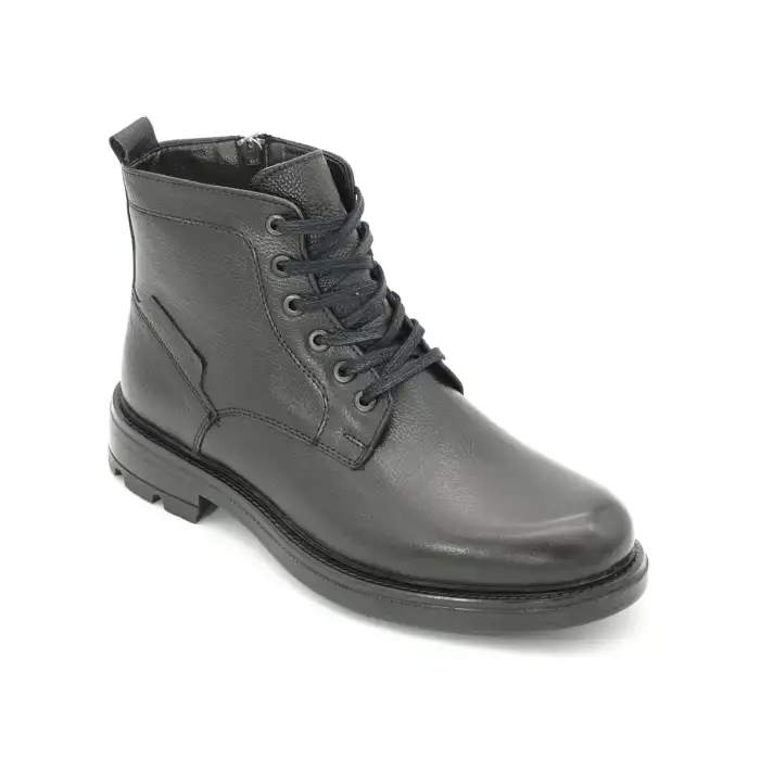 5102 SLR Hakiki Deri Erkek Bot Siyah