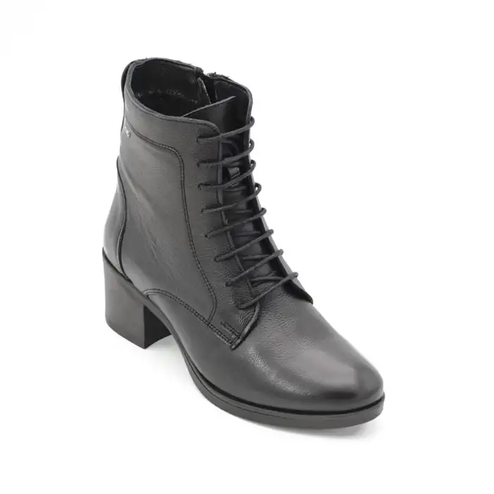 SRK 92159 Bayan Topuklu Bot Siyah