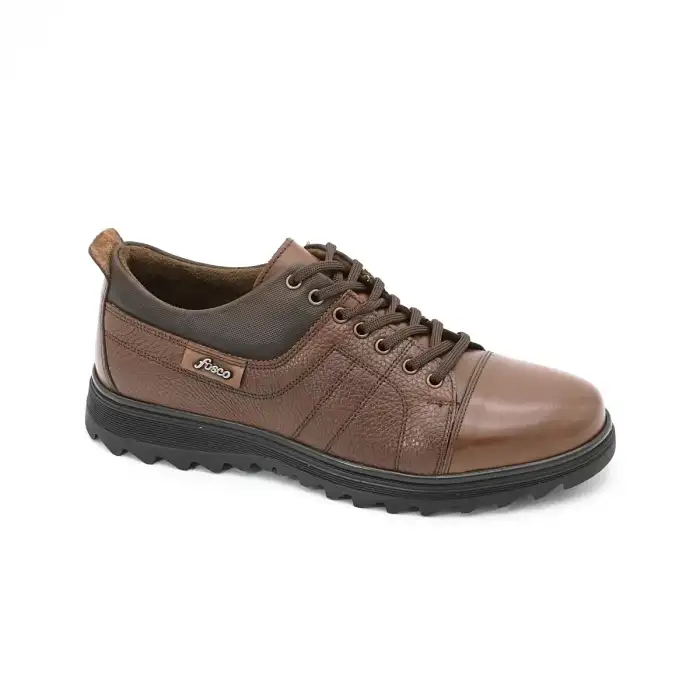 2904 Fosco Hakiki Deri Erkek Ayakkabı Taba Termo