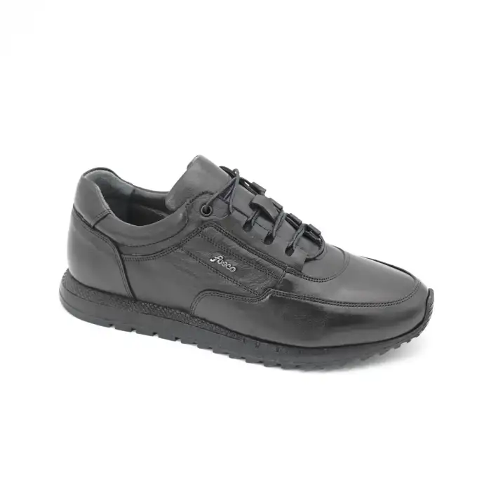 2773 Fosco Hakiki Deri Erkek Ayakkabı Siyah Termo