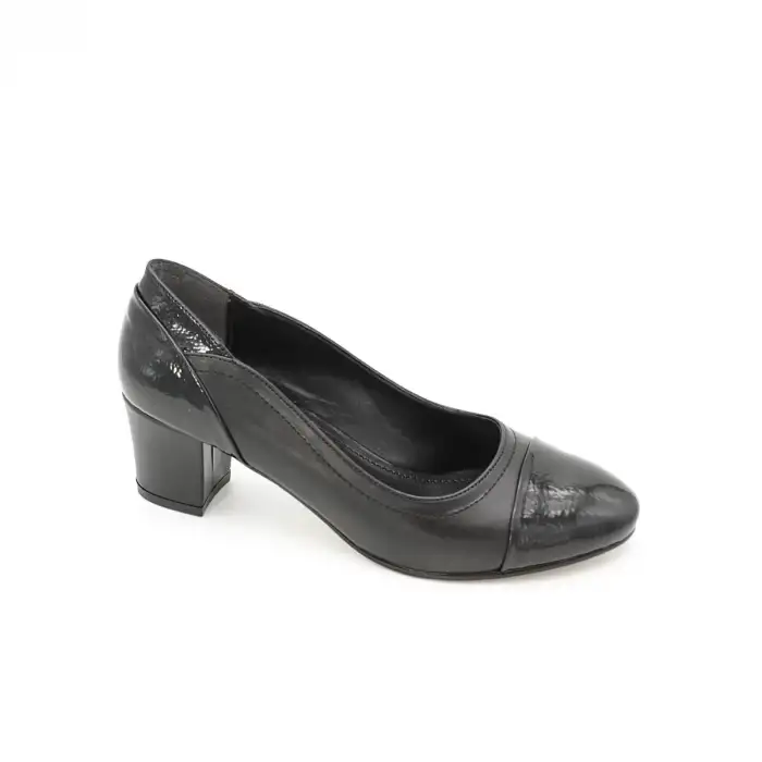 SRF 703 Klasik Bayan Ayakkabı 6 cm Siyah