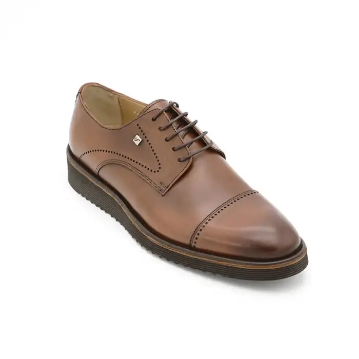 2928 Fosco Hakiki Deri Erkek Ayakkabı Taba Eva