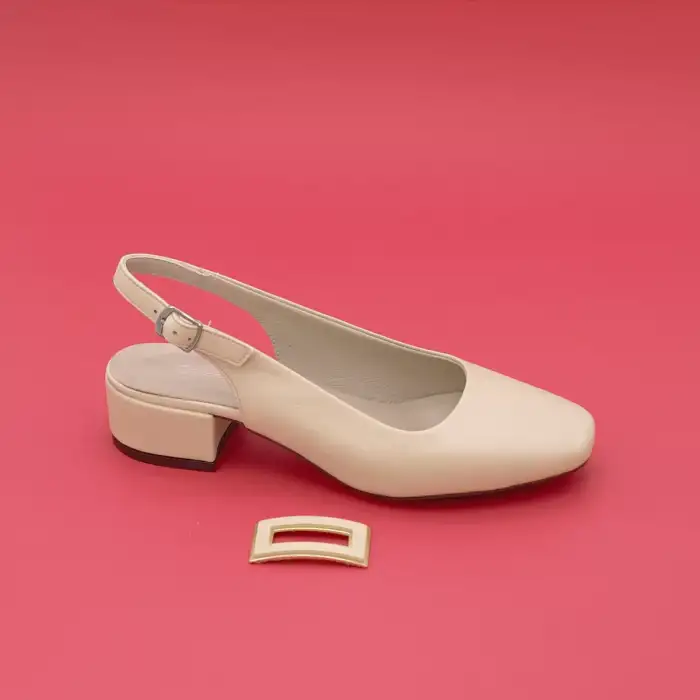 VDT 40-1 Hakiki Deri Bayan Ayakkabı Bej