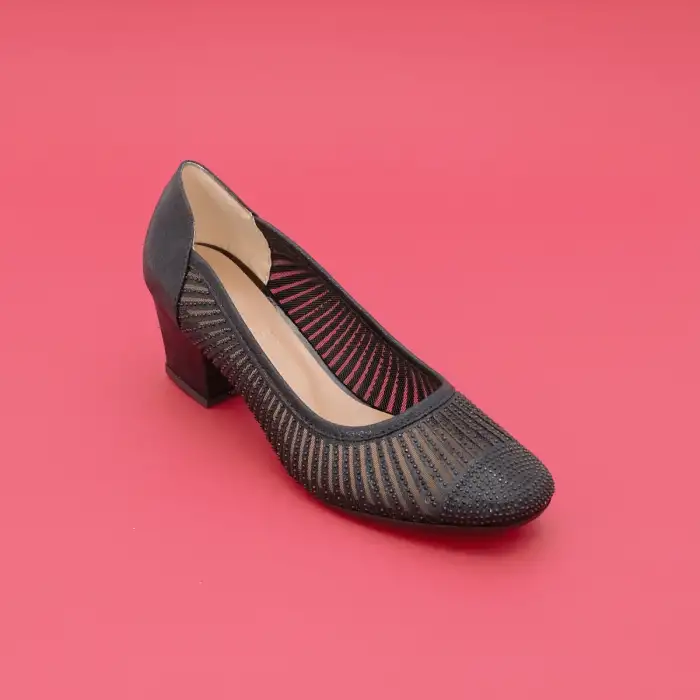 8642 Klasik Bayan Ayakkabı 5.5 cm Siyah