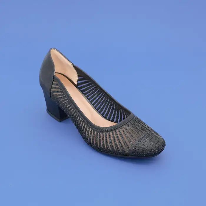 8642 Klasik Bayan Ayakkabı 5.5 cm Siyah