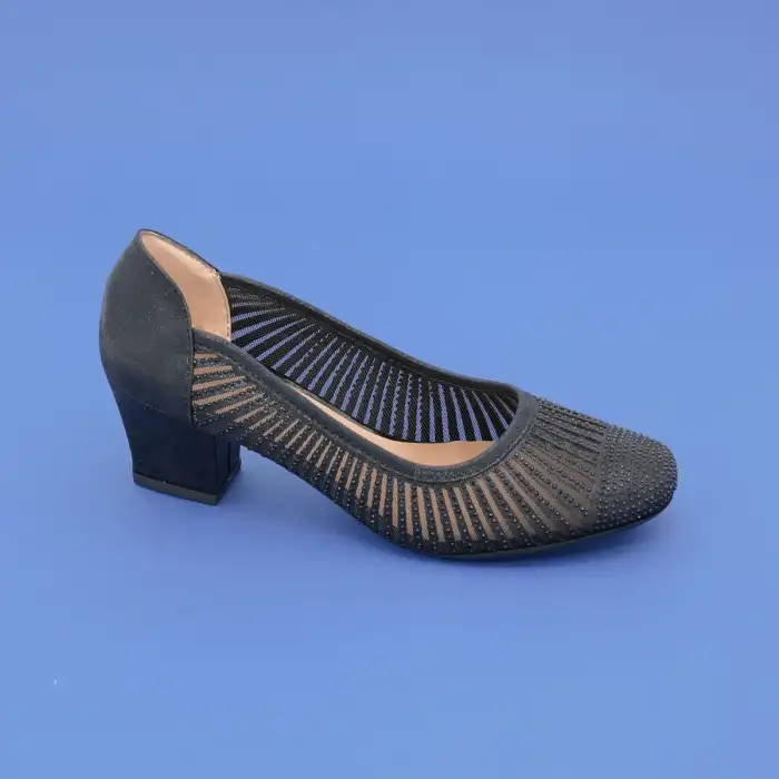 8642 Klasik Bayan Ayakkabı 5.5 cm Siyah