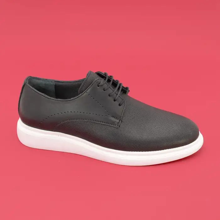 71114 SRK Hakiki Deri Erkek Ayakkabı Siyah