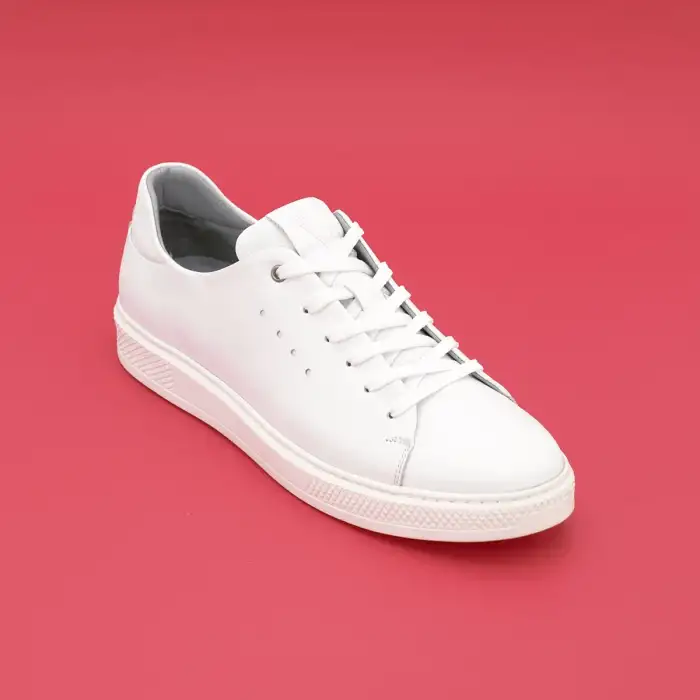 6252 Pepita Hakiki Deri Erkek Ayakkabı Beyaz