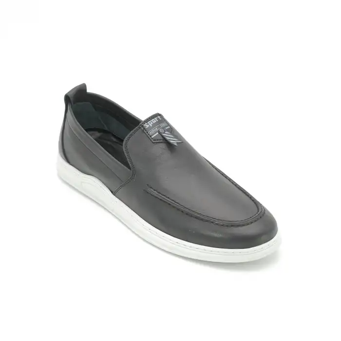 5606 Pepita Hakiki Deri Erkek Ayakkabı Siyah