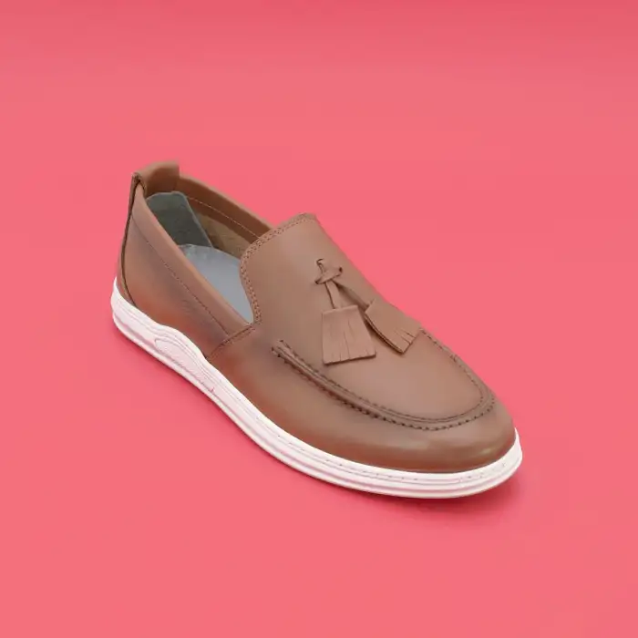 5606-1 Pepita Hakiki Deri Erkek Ayakkabı Taba