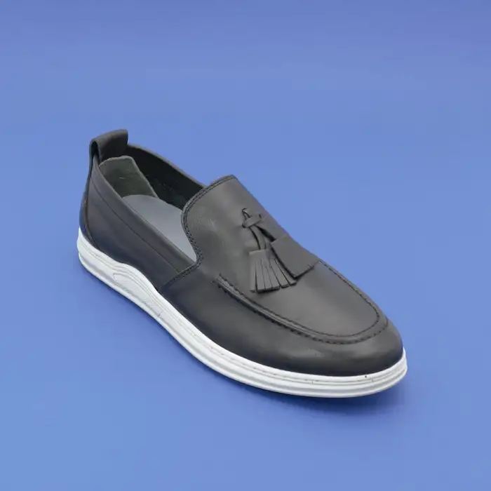 5606-1 Pepita Hakiki Deri Erkek Ayakkabı Siyah